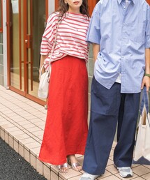 FREAK'S STORE | ▽【WEB限定】インドリネンコットンマーメイドスカート(スカート)