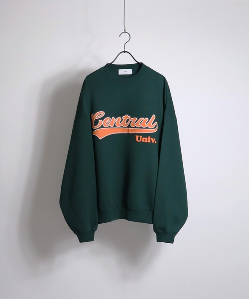 ILL'S（イルズ）の「ILL'S / イルズ カレッジロゴビッグシルエットスウェット（スウェット・メンズ・チャコールグレー/杢グレー/ワイン/ホワイト/ブラック/グリーン/ダークグレー/ライトグレー/グリーン×オレンジ・M/L）」の19枚目の写真