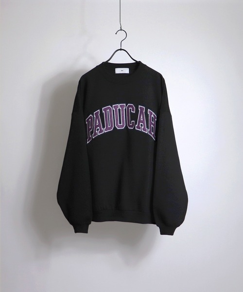 ILL'S（イルズ）の「ILL'S / イルズ カレッジロゴビッグシルエットスウェット（スウェット・メンズ・チャコールグレー/杢グレー/ワイン/ホワイト/ブラック/グリーン/ダークグレー/ライトグレー/グリーン×オレンジ・M/L）」の15枚目の写真