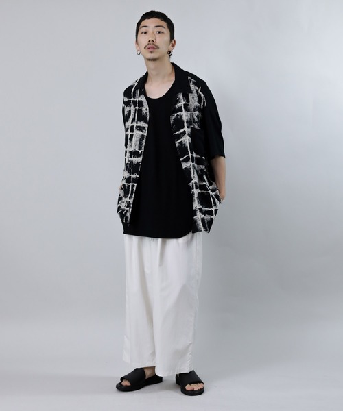 Iroquois(イロコイ)の「NY TASLAN WEATHER WIDE PT(その他パンツ・メンズ・ブラック/オフホワイト/オリーブ・2/3/1)」の5枚目の写真