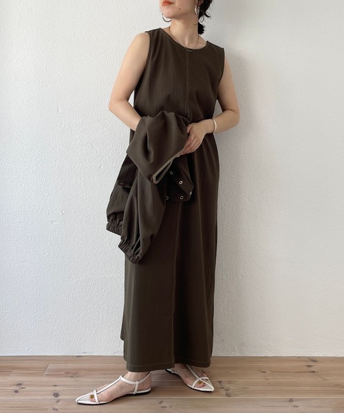 mulch way ! one piece × cardigan set / マルチウェイワンピース