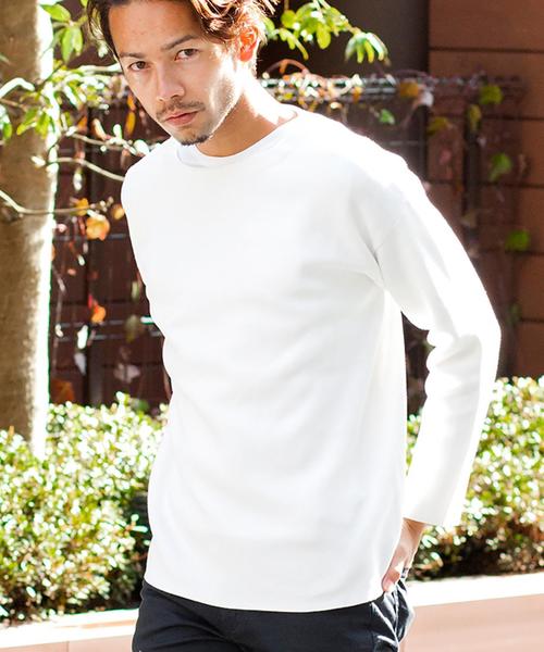 BEAUTY&YOUTH UNITED ARROWS(ビューティーアンドユースユナイテッドアローズ)の「BY ミラノリブ クルーネック ニット(lksm) ◆(ニット/セーター・メンズ・ホワイト/ネイビー/その他1・X-LARGE/SMALL/MEDIUM/LARGE)」の2枚目の写真