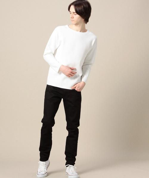 BEAUTY&YOUTH UNITED ARROWS(ビューティーアンドユースユナイテッドアローズ)の「BY ミラノリブ クルーネック ニット(lksm) ◆(ニット/セーター・メンズ・ホワイト/ネイビー/その他1・X-LARGE/SMALL/MEDIUM/LARGE)」の5枚目の写真