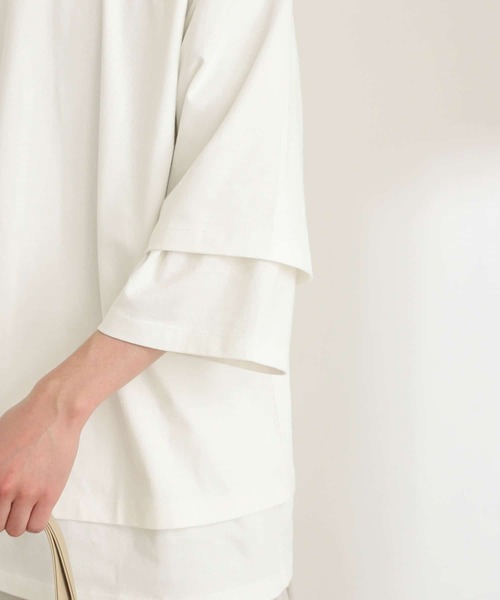 SENSE OF PLACE by URBAN RESEARCH(センスオブプレイスバイアーバンリサーチ)の「『ユニセックス』ショートレングスエクストラルーズTシャツ(Tシャツ/カットソー・メンズ・ホワイト/グリーン/ブラック・ONE)」の9枚目の写真