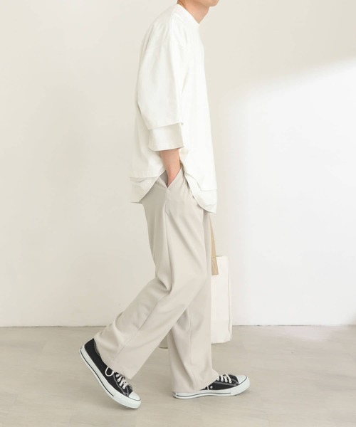 SENSE OF PLACE by URBAN RESEARCH(センスオブプレイスバイアーバンリサーチ)の「『ユニセックス』ショートレングスエクストラルーズTシャツ(Tシャツ/カットソー・メンズ・ホワイト/グリーン/ブラック・ONE)」の16枚目の写真