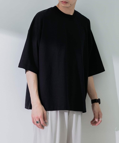 SENSE OF PLACE by URBAN RESEARCH(センスオブプレイスバイアーバンリサーチ)の「『ユニセックス』ショートレングスエクストラルーズTシャツ(Tシャツ/カットソー・メンズ・ホワイト/グリーン/ブラック・ONE)」の17枚目の写真