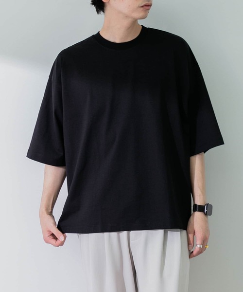 SENSE OF PLACE by URBAN RESEARCH(センスオブプレイスバイアーバンリサーチ)の「『ユニセックス』ショートレングスエクストラルーズTシャツ(Tシャツ/カットソー・メンズ・ホワイト/グリーン/ブラック・ONE)」の18枚目の写真