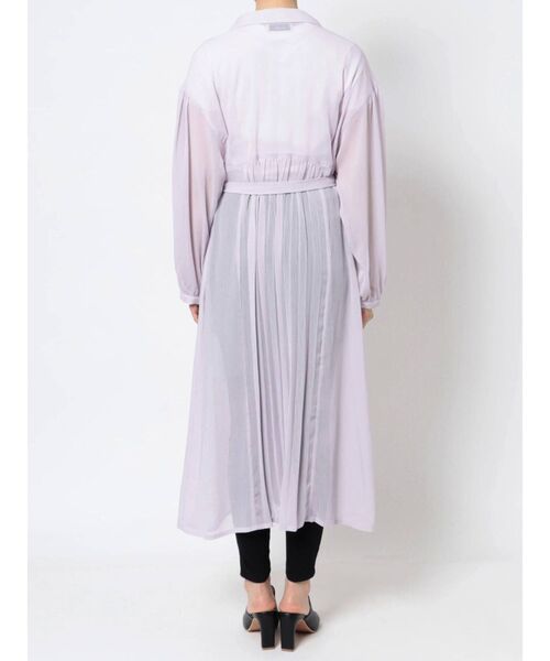 dazzlin(ダズリン)の「シアーラペルロングシャツ(シャツ/ブラウス・レディース・ラベンダー/オフホワイト・FREE)」の16枚目の写真