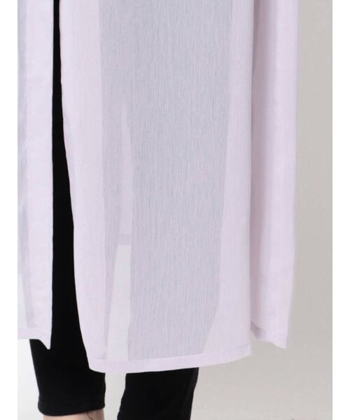 dazzlin(ダズリン)の「シアーラペルロングシャツ(シャツ/ブラウス・レディース・ラベンダー/オフホワイト・FREE)」の19枚目の写真