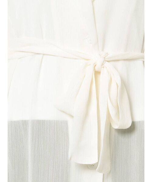 dazzlin(ダズリン)の「シアーラペルロングシャツ(シャツ/ブラウス・レディース・ラベンダー/オフホワイト・FREE)」の20枚目の写真