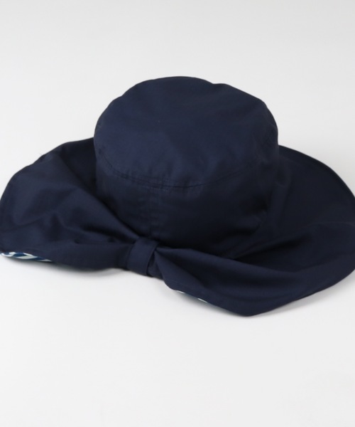 BENETTON (UNITED COLORS OF BENETTON)（ベネトンユナイテッドカラーズオブベネトン）の「【BENETTON:ベネトン】レディースツバ広ＵＶハット（ハット・レディース・ブラック/ネイビー/グレー/ベージュ・FREE）」の12枚目の写真