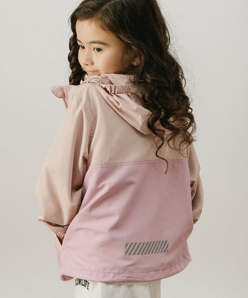 BAYFLOW（ベイフロー）の「【内側メッシュで快適】[KIDS]マウンテンパーカー（マウンテンパーカー・キッズ・ピンク/ブルー/ベージュ・130cm/110cm/140cm/120cm）」の5枚目の写真