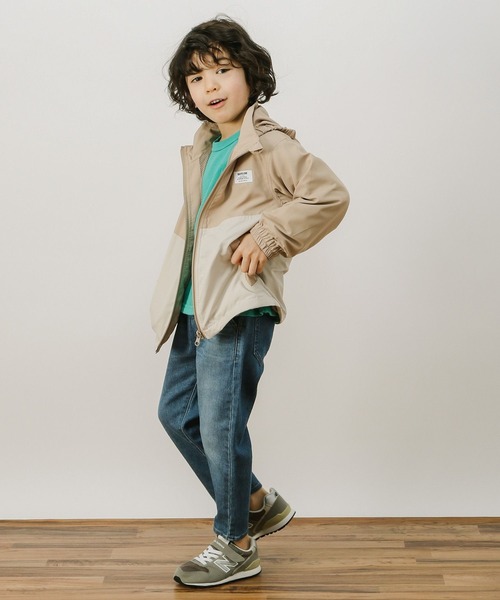 BAYFLOW（ベイフロー）の「【内側メッシュで快適】[KIDS]マウンテンパーカー（マウンテンパーカー・キッズ・ピンク/ブルー/ベージュ・130cm/110cm/140cm/120cm）」の7枚目の写真