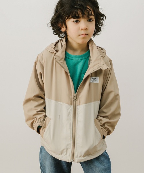 BAYFLOW（ベイフロー）の「【内側メッシュで快適】[KIDS]マウンテンパーカー（マウンテンパーカー・キッズ・ピンク/ブルー/ベージュ・130cm/110cm/140cm/120cm）」の8枚目の写真