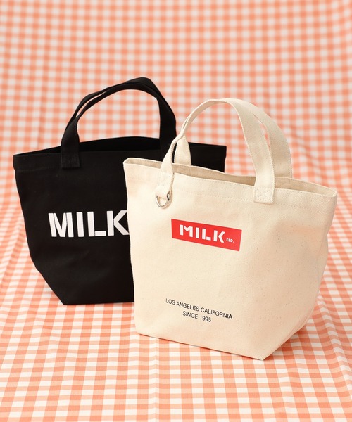MILKFED.(ミルクフェド)の「LIFE STYLE|MILKFED. LUNCH TOTE RED(トートバッグ・レディース・ホワイト/ブラック・ONE SIZE)」の15枚目の写真