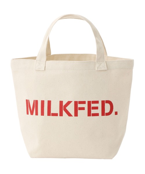 MILKFED.(ミルクフェド)の「LIFE STYLE|MILKFED. LUNCH TOTE RED(トートバッグ・レディース・ホワイト/ブラック・ONE SIZE)」の14枚目の写真