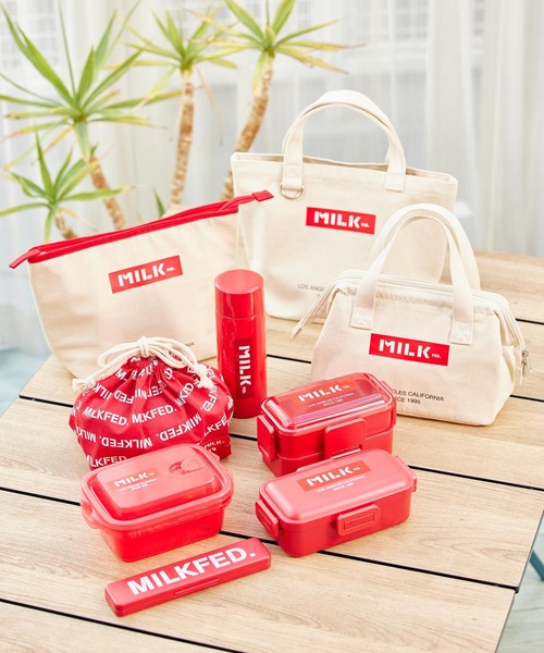 MILKFED.(ミルクフェド)の「LIFE STYLE|MILKFED. LUNCH TOTE RED(トートバッグ・レディース・ホワイト/ブラック・ONE SIZE)」の19枚目の写真