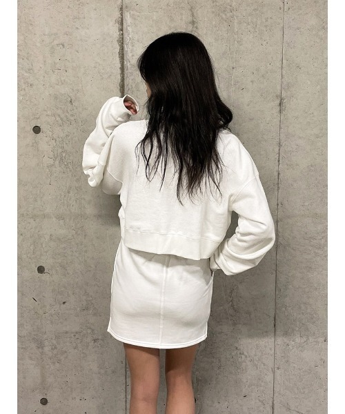 ENVYM（アンビー）の「ステッチロゴショートＰＯ（スウェット・レディース・ホワイト/ブラック/グリーン・FREE）」の15枚目の写真