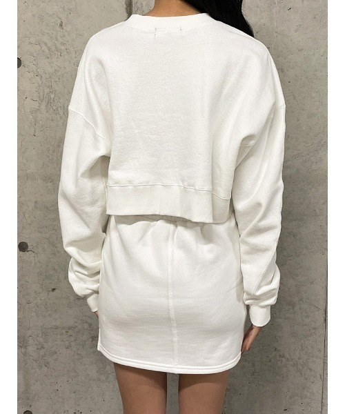 ENVYM（アンビー）の「ステッチロゴショートＰＯ（スウェット・レディース・ホワイト/ブラック/グリーン・FREE）」の20枚目の写真