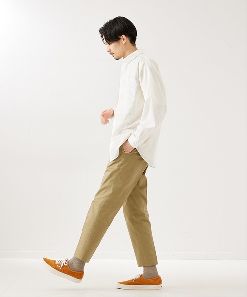 417 EDIFICE（フォーワンセブンエディフィス）の「"スリム"【allery / アレリ―】スラックス（スラックス・メンズ・ベージュ/カーキ・SMALL/MEDIUM/LARGE）」の9枚目の写真