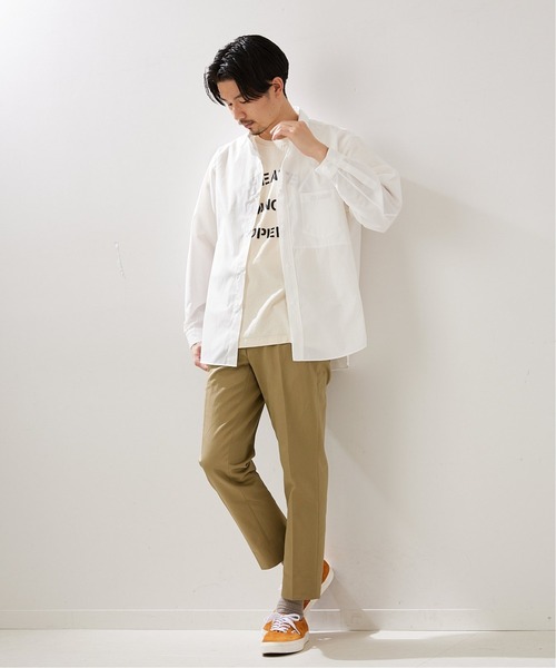 417 EDIFICE（フォーワンセブンエディフィス）の「"スリム"【allery / アレリ―】スラックス（スラックス・メンズ・ベージュ/カーキ・SMALL/MEDIUM/LARGE）」の18枚目の写真