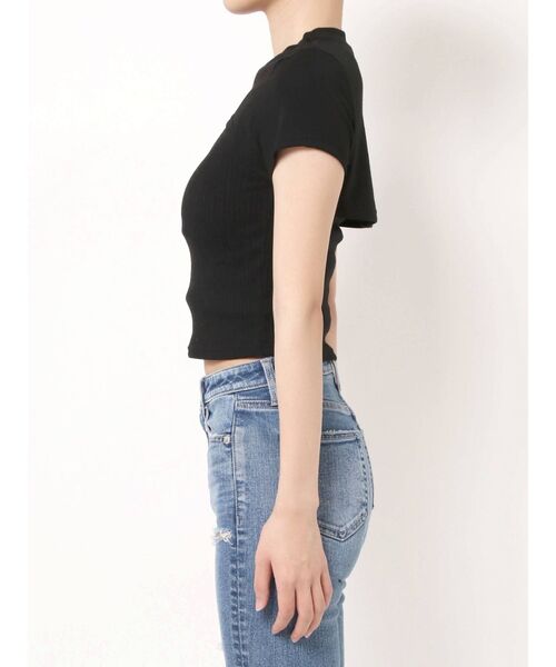 GYDA(ジェイダ)の「レイヤードミニTOPS(Tシャツ/カットソー・レディース・ブラック/オフホワイト・FREE)」の13枚目の写真