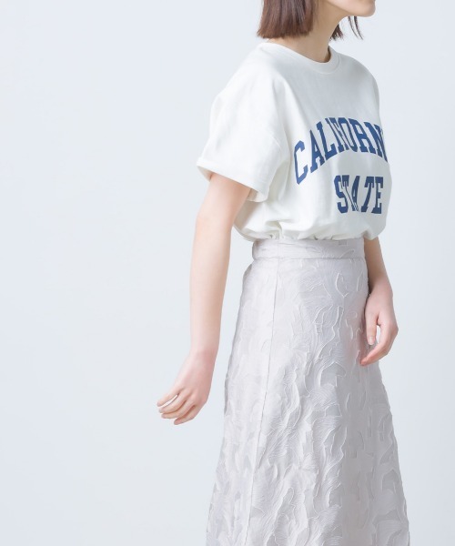 OMNES（オムネス）の「フラワージャガードAラインスカート（スカート・レディース・ホワイト/ブラック/パープル・FREE）」の21枚目の写真