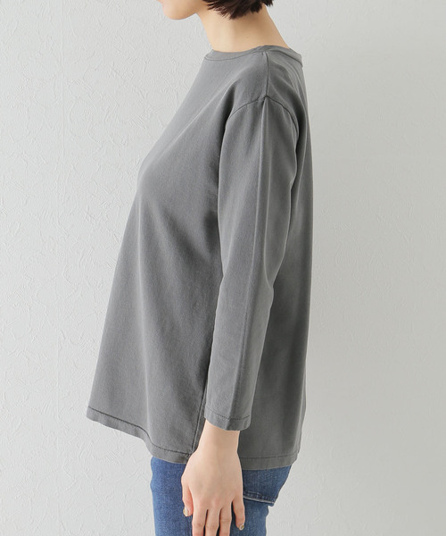 plage（プラージュ）の「Decolleteシチブソデプルオーバー（Tシャツ/カットソー・レディース・ホワイト/チャコールグレー・FREE）」の8枚目の写真