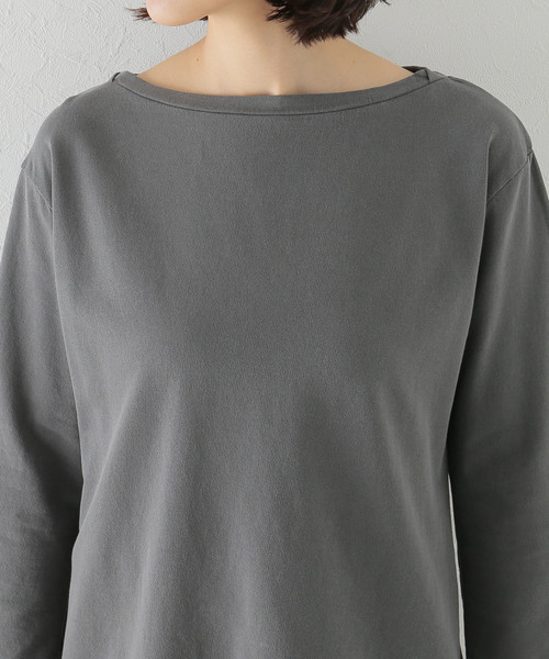 plage（プラージュ）の「Decolleteシチブソデプルオーバー（Tシャツ/カットソー・レディース・ホワイト/チャコールグレー・FREE）」の10枚目の写真