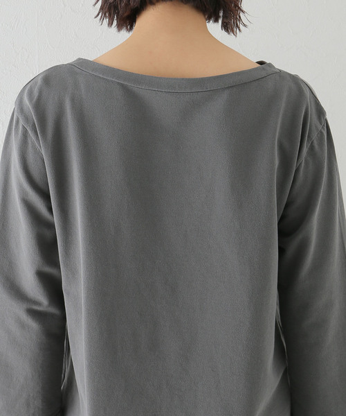 plage（プラージュ）の「Decolleteシチブソデプルオーバー（Tシャツ/カットソー・レディース・ホワイト/チャコールグレー・FREE）」の11枚目の写真