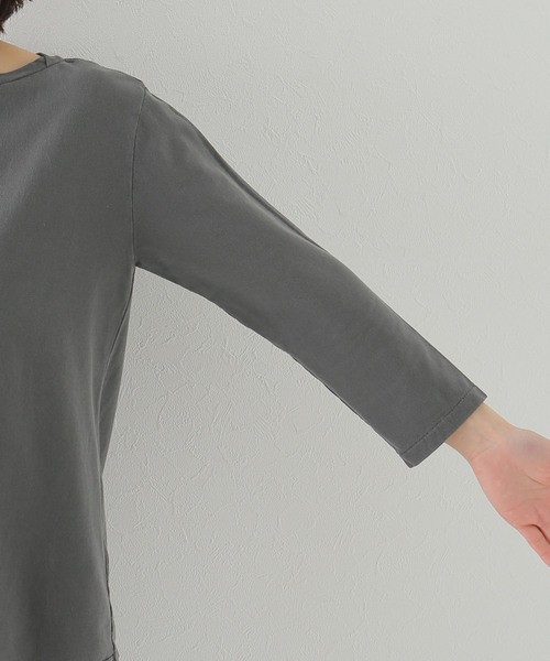 plage（プラージュ）の「Decolleteシチブソデプルオーバー（Tシャツ/カットソー・レディース・ホワイト/チャコールグレー・FREE）」の12枚目の写真