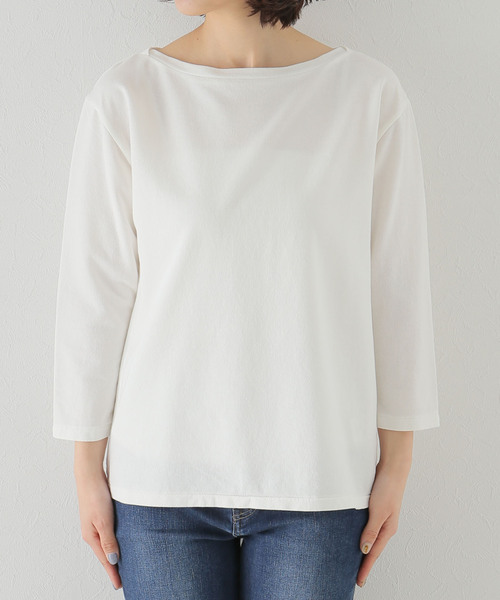 plage（プラージュ）の「Decolleteシチブソデプルオーバー（Tシャツ/カットソー・レディース・ホワイト/チャコールグレー・FREE）」の19枚目の写真