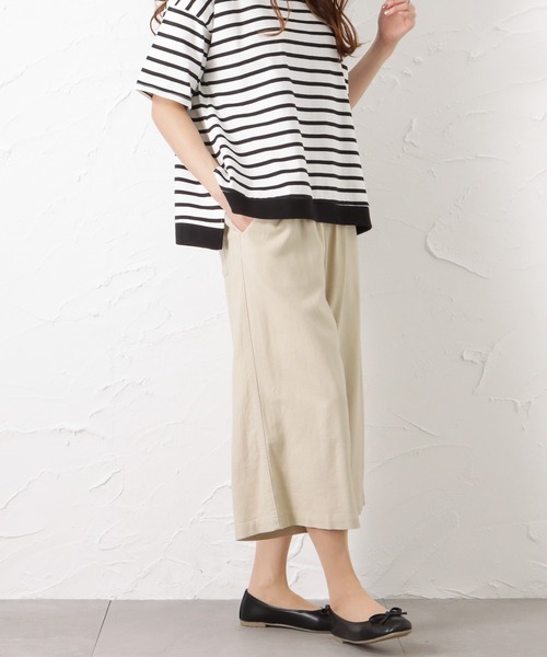 NAVY(ネイビー)の「ミントリネン クロップドパンツ(その他パンツ・レディース・カーキ/ベージュ・M/L)」の5枚目の写真
