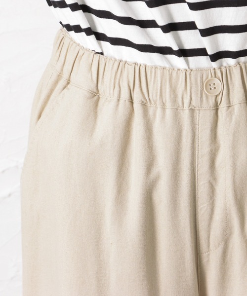 NAVY(ネイビー)の「ミントリネン クロップドパンツ(その他パンツ・レディース・カーキ/ベージュ・M/L)」の9枚目の写真