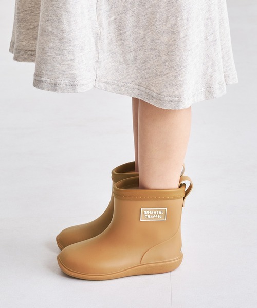 ORiental TRaffic（オリエンタルトラフィック）の「【 レイン 】KIDS キッズ ショート丈 レイン ブーツ K-202 15.0cm～20.0cm（レインシューズ・キッズ・レッド/ブルー/ピンク/イエロー/グレー/カーキ/ブラック/ネイビー/キャメル・19.0cm/18.0cm/17.0cm/20.0cm/15.0cm/16.0cm/22.0cm/21.0cm）」の7枚目の写真