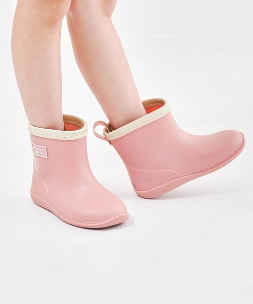 ORiental TRaffic（オリエンタルトラフィック）の「【 レイン 】KIDS キッズ ショート丈 レイン ブーツ K-202 15.0cm～20.0cm（レインシューズ・キッズ・レッド/ブルー/ピンク/イエロー/グレー/カーキ/ブラック/ネイビー/キャメル・19.0cm/18.0cm/17.0cm/20.0cm/15.0cm/16.0cm/22.0cm/21.0cm）」の8枚目の写真