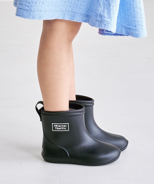 ORiental TRaffic（オリエンタルトラフィック）の「【 レイン 】KIDS キッズ ショート丈 レイン ブーツ K-202 15.0cm～20.0cm（レインシューズ・キッズ・レッド/ブルー/ピンク/イエロー/グレー/カーキ/ブラック/ネイビー/キャメル・19.0cm/18.0cm/17.0cm/20.0cm/15.0cm/16.0cm/22.0cm/21.0cm）」の10枚目の写真
