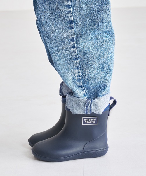 ORiental TRaffic（オリエンタルトラフィック）の「【 レイン 】KIDS キッズ ショート丈 レイン ブーツ K-202 15.0cm～20.0cm（レインシューズ・キッズ・レッド/ブルー/ピンク/イエロー/グレー/カーキ/ブラック/ネイビー/キャメル・19.0cm/18.0cm/17.0cm/20.0cm/15.0cm/16.0cm/22.0cm/21.0cm）」の16枚目の写真