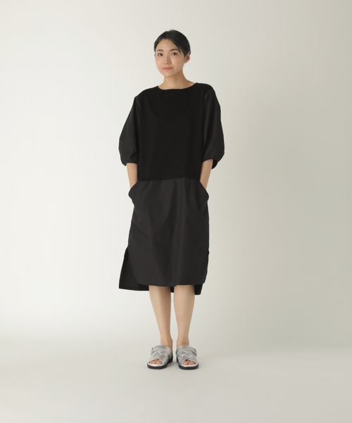 ZUCCA ズッカ　ビッグシルエットワンピース　ブラック　Mサイズ ZUCCa（ズッカ）の「タイプライタージャージィー/ワンピース