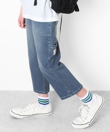 GLAZOS | [ストレート]接触冷感デニム・8.5分丈パンツ(デニムパンツ)