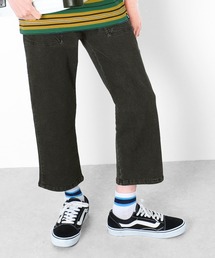 GLAZOS | [ストレート]接触冷感デニム・8.5分丈パンツ(デニムパンツ)