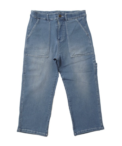 GLAZOS（グラソス）の「[ストレート]接触冷感デニム・8.5分丈パンツ（デニムパンツ・キッズ・ライトブルー/ブルー/ブラック・160cm/150cm/140cm/130cm/170cm）」の8枚目の写真