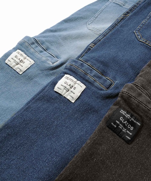 GLAZOS（グラソス）の「[ストレート]接触冷感デニム・8.5分丈パンツ（デニムパンツ・キッズ・ライトブルー/ブルー/ブラック・160cm/150cm/140cm/130cm/170cm）」の13枚目の写真