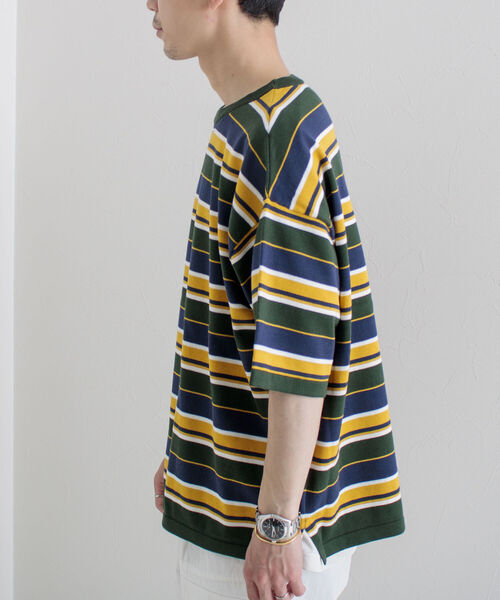 GLOSTER（グロスター）の「【GLOSTER/グロスター】OLDボーダーニットTシャツ（Tシャツ/カットソー・メンズ・グリーン系その他/ブルー系その他・MEDIUM/LARGE）」の20枚目の写真