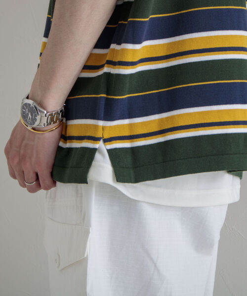 GLOSTER（グロスター）の「【GLOSTER/グロスター】OLDボーダーニットTシャツ（Tシャツ/カットソー・メンズ・グリーン系その他/ブルー系その他・MEDIUM/LARGE）」の19枚目の写真