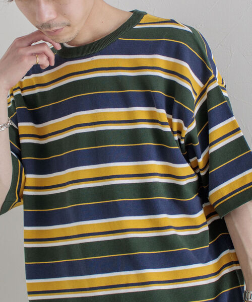 GLOSTER（グロスター）の「【GLOSTER/グロスター】OLDボーダーニットTシャツ（Tシャツ/カットソー・メンズ・グリーン系その他/ブルー系その他・MEDIUM/LARGE）」の16枚目の写真