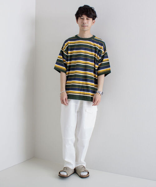 GLOSTER（グロスター）の「【GLOSTER/グロスター】OLDボーダーニットTシャツ（Tシャツ/カットソー・メンズ・グリーン系その他/ブルー系その他・MEDIUM/LARGE）」の15枚目の写真