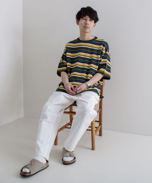 GLOSTER（グロスター）の「【GLOSTER/グロスター】OLDボーダーニットTシャツ（Tシャツ/カットソー・メンズ・グリーン系その他/ブルー系その他・MEDIUM/LARGE）」の12枚目の写真