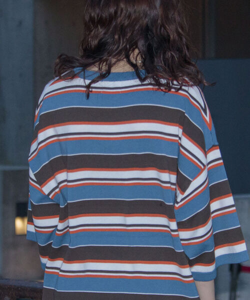 GLOSTER（グロスター）の「【GLOSTER/グロスター】OLDボーダーニットTシャツ（Tシャツ/カットソー・メンズ・グリーン系その他/ブルー系その他・MEDIUM/LARGE）」の3枚目の写真