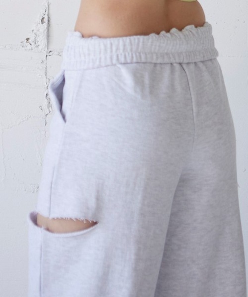 FIG&VIPER（フィグアンドバイパー）の「ローライズスウェットワイドPT（その他パンツ・レディース・ブラック/ライトグレー/ライトピンク・FREE）」の11枚目の写真